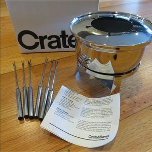 Crate & Barrel Fondue Set